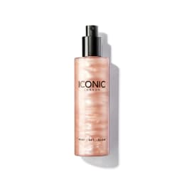 Spray fixant Iconic London Prep-Set-Glow Original 120 ml, brume illuminatrice visage pour préparer, fixer le maquillage et apporter un glow naturel longue tenue